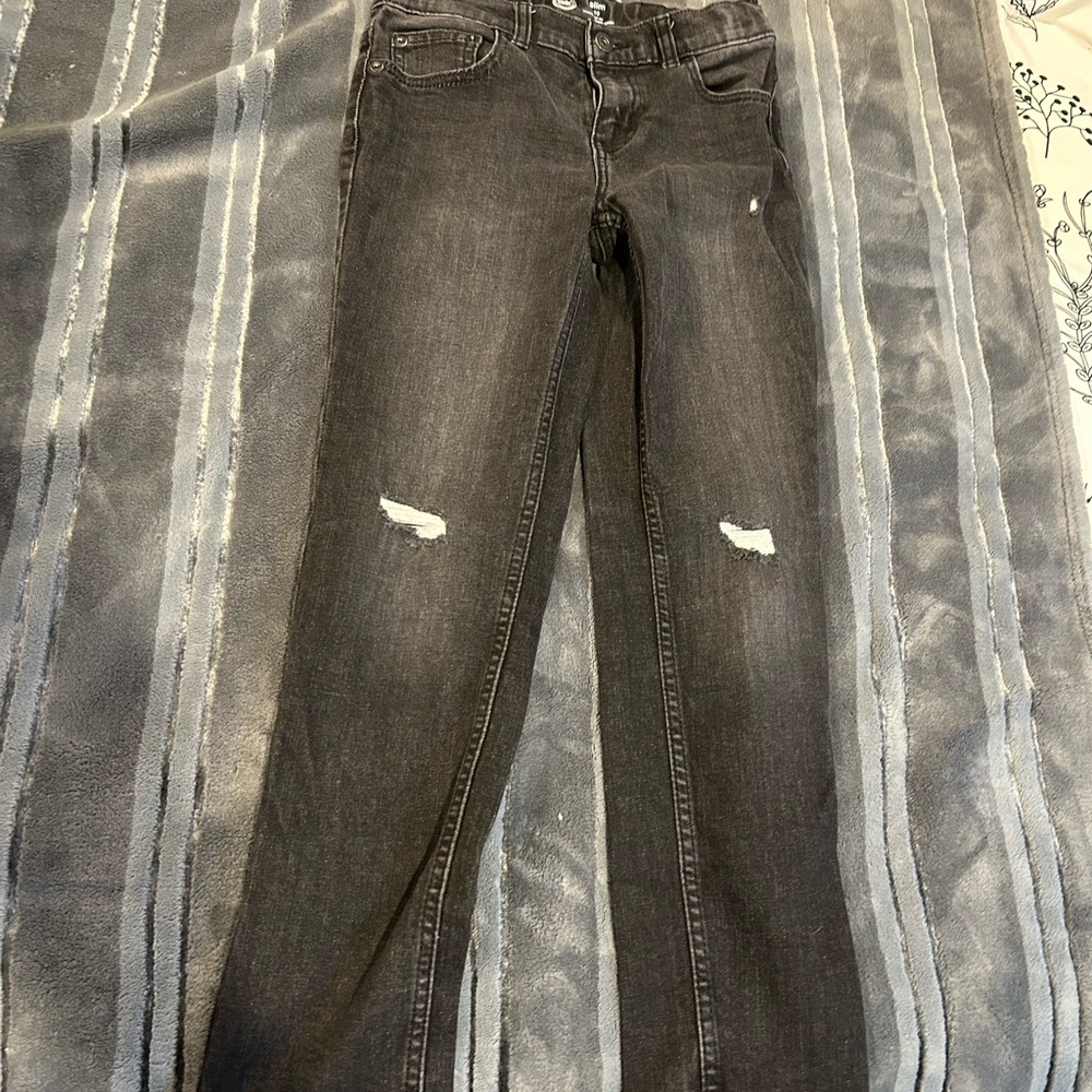 Wonder Nation Charcoal Distressed Women Jeans